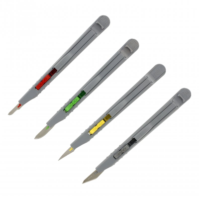 Modelcraft 4 Pce Retractable Safety Knife Set