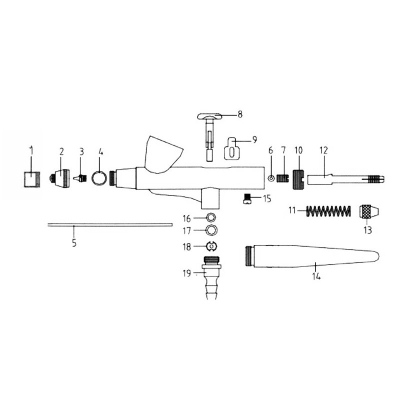 Spraycraft SP30 Airbrush Spare - OPERATION LEVER