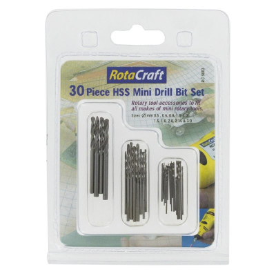 Rotacraft 30 Pce HSS Mini Drill Bit Set