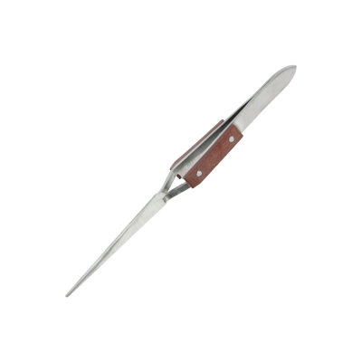 Jeweltool Reverse Action Tweezers Straight Tip/Fibre Grip (160mm)
