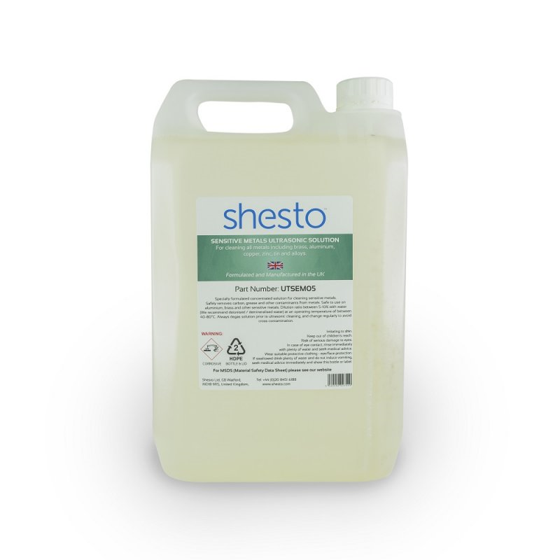 Shesto Ultrasonic Cleaner Solution For Brass, Copper And Aluminium (5