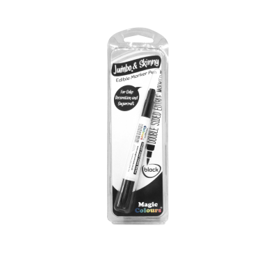 Magic Colours Edible Jumbo & Skinny Marker – Black