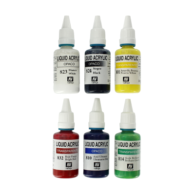 Spraycraft 6 Liquid Acrylic Colours (32ml)