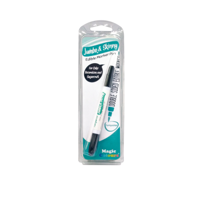 Magic Colours Edible Jumbo & Skinny Marker – Turquoise