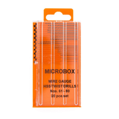 Rotacraft 20 Pce Microbox Drill Set (61 - 80mm)