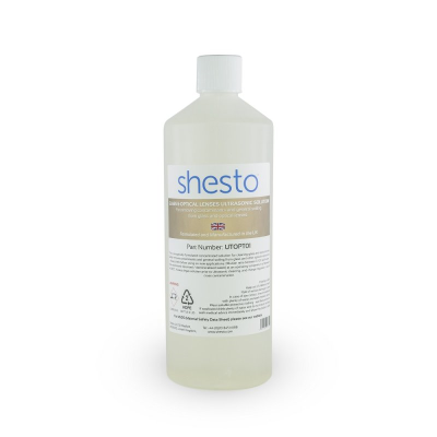 Shesto Ultrasonic Cleaner Solution For Glass and Optical Lenses (1 Litre) 