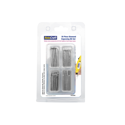 Rotacraft 30 Pce Diamond Engraving Bit Set