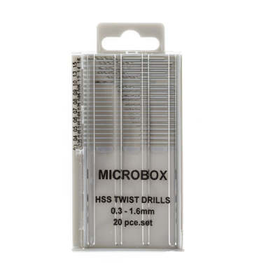 Rotacraft 20 Pce Microbox Drill Set (0.3 - 1.6mm)