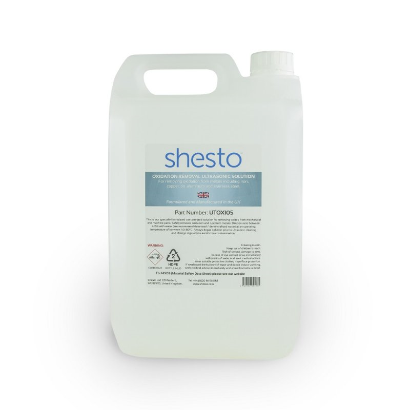 Shesto Ultrasonic Cleaner Solution For Oxidation And Rust Removal (5