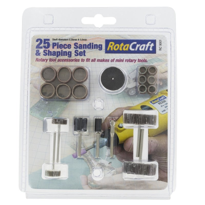 Rotacraft 25 Pce Sanding & Shaping Set