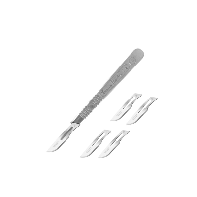 Swann Morton Scalpel Handle with 5 x #10 Blades