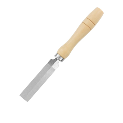 Modelcraft Diamond Hand File with Wooden Handle