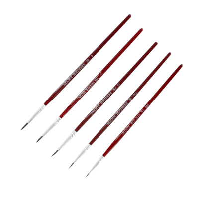 Modelcraft 5 Pce Pure Sable Brush Set