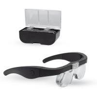Lightcraft Pro LED Magnifier Glasses with 4 Lenses         