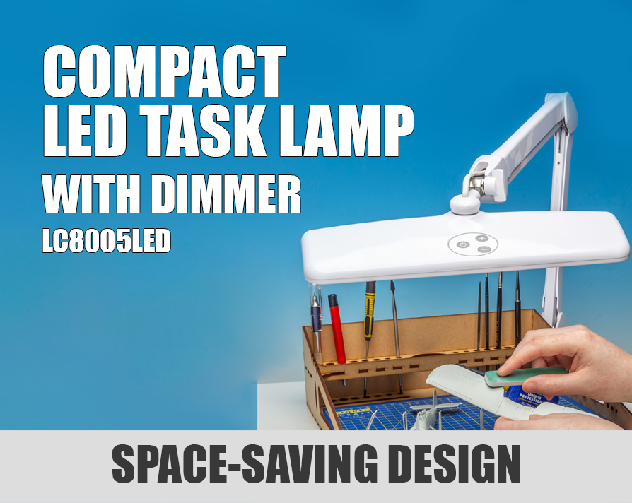 LIGHTCRAFT COMPACT LED TASK LAMP WITH DIMMER