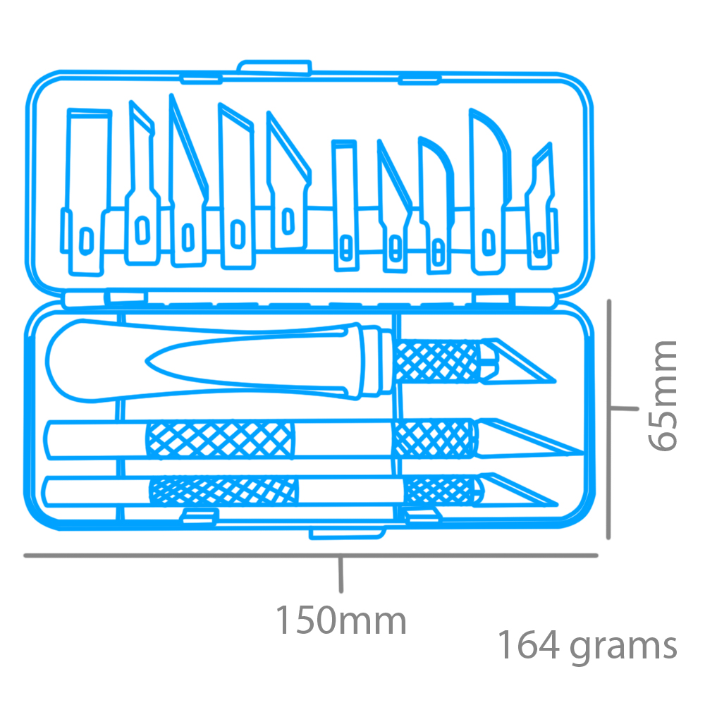 Light Duty Assortment Hobby Knife Blades Replacement Exacto #11 #10 #16 #17