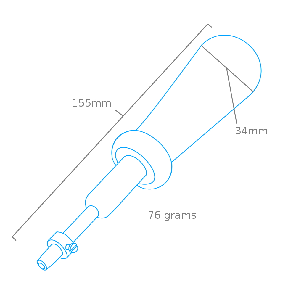 thumbnail image 2 of Modelcraft PPV2237 Pin Vice Double Ended Swivel Top, Silver 2 of 10